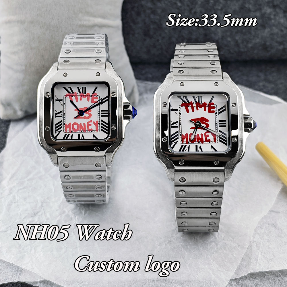 Accessories With Watch - Jam Tangan Persegi NH05 Baru Jam