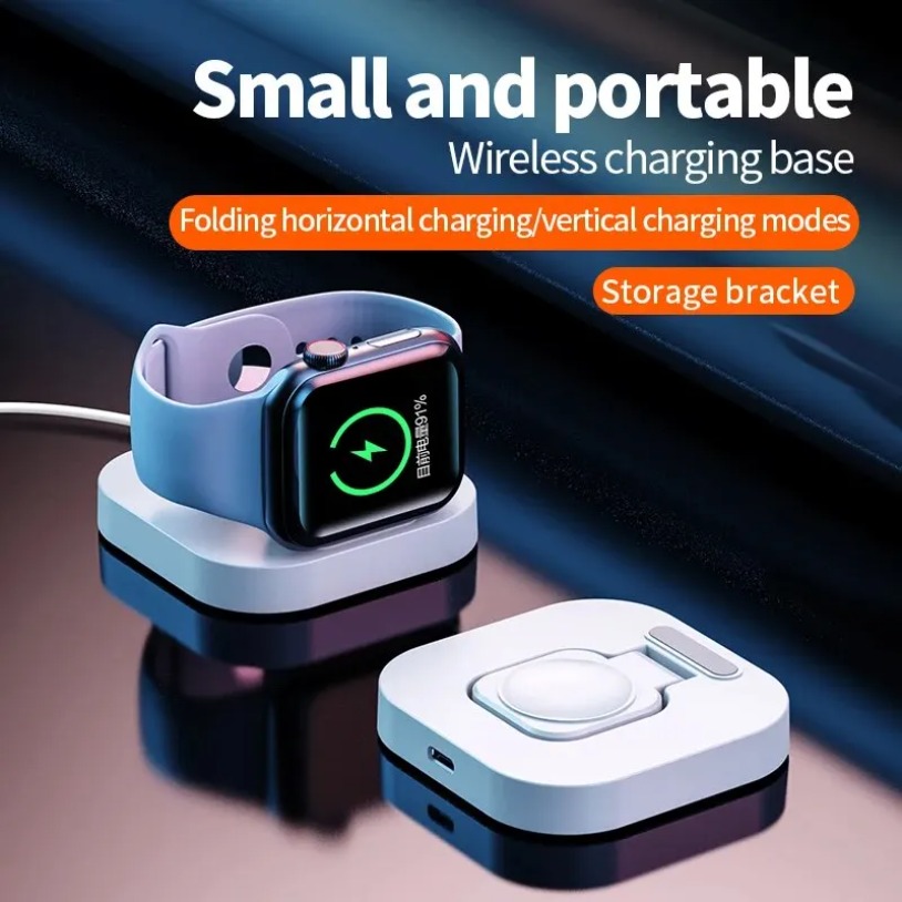 Wireless Charger Watch - Stasiun Pengisian Daya Nirkabel Magnetik Portabel