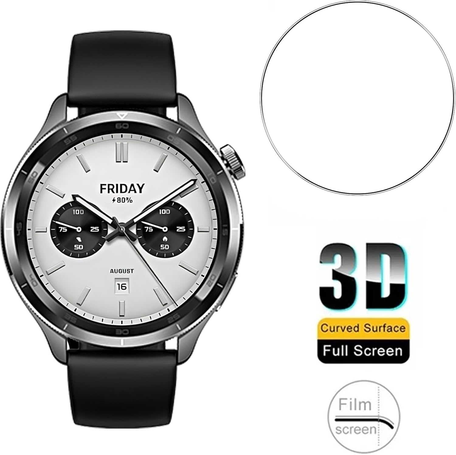 3 Buah Jam Tangan Pintar Kaca  - Xiaomi Smartwatch Accessories ulasan dan harga
