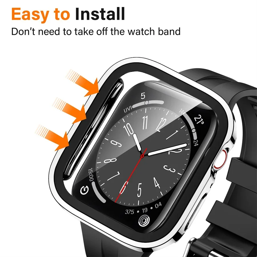 Kaca + penutup untuk casing Ap - Garmin Smartwatch Accessories ulasan dan harga
