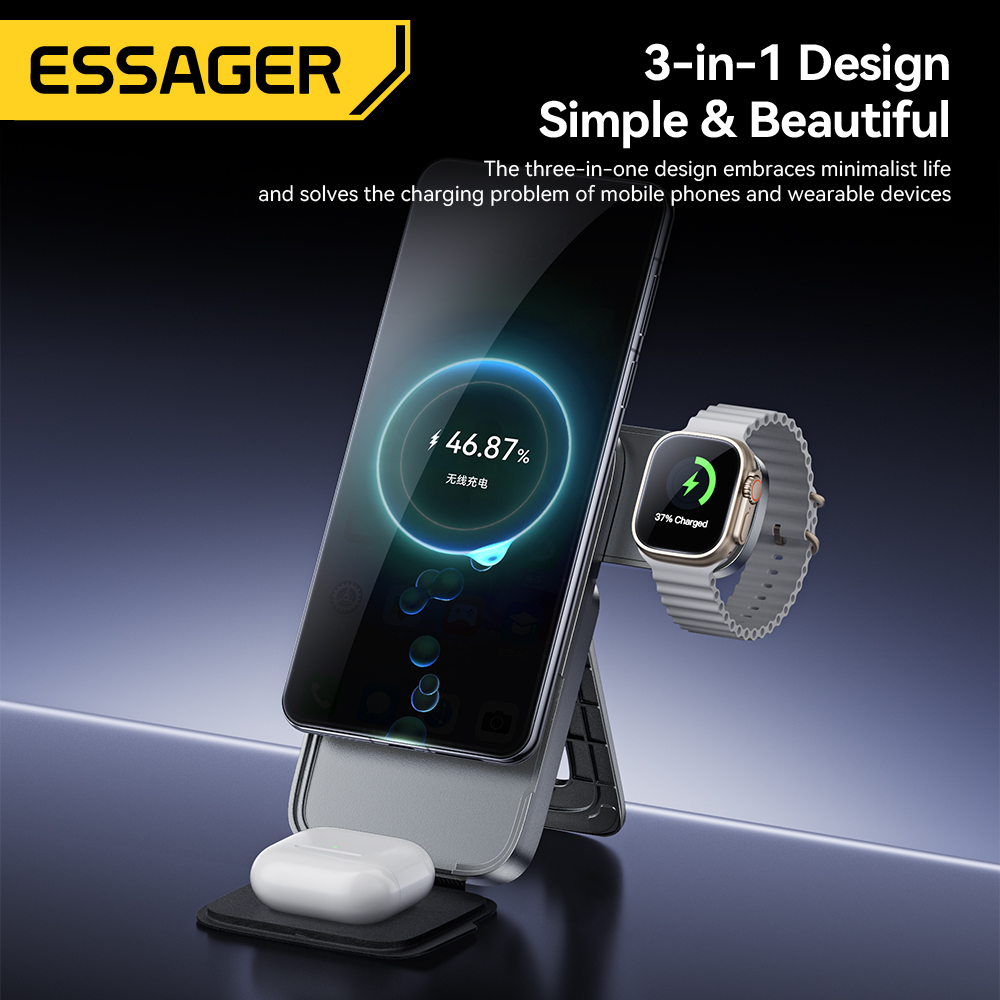 Essager 3-in-1 Pengisi Daya Ni - Smartwatch Ac ulasan dan harga