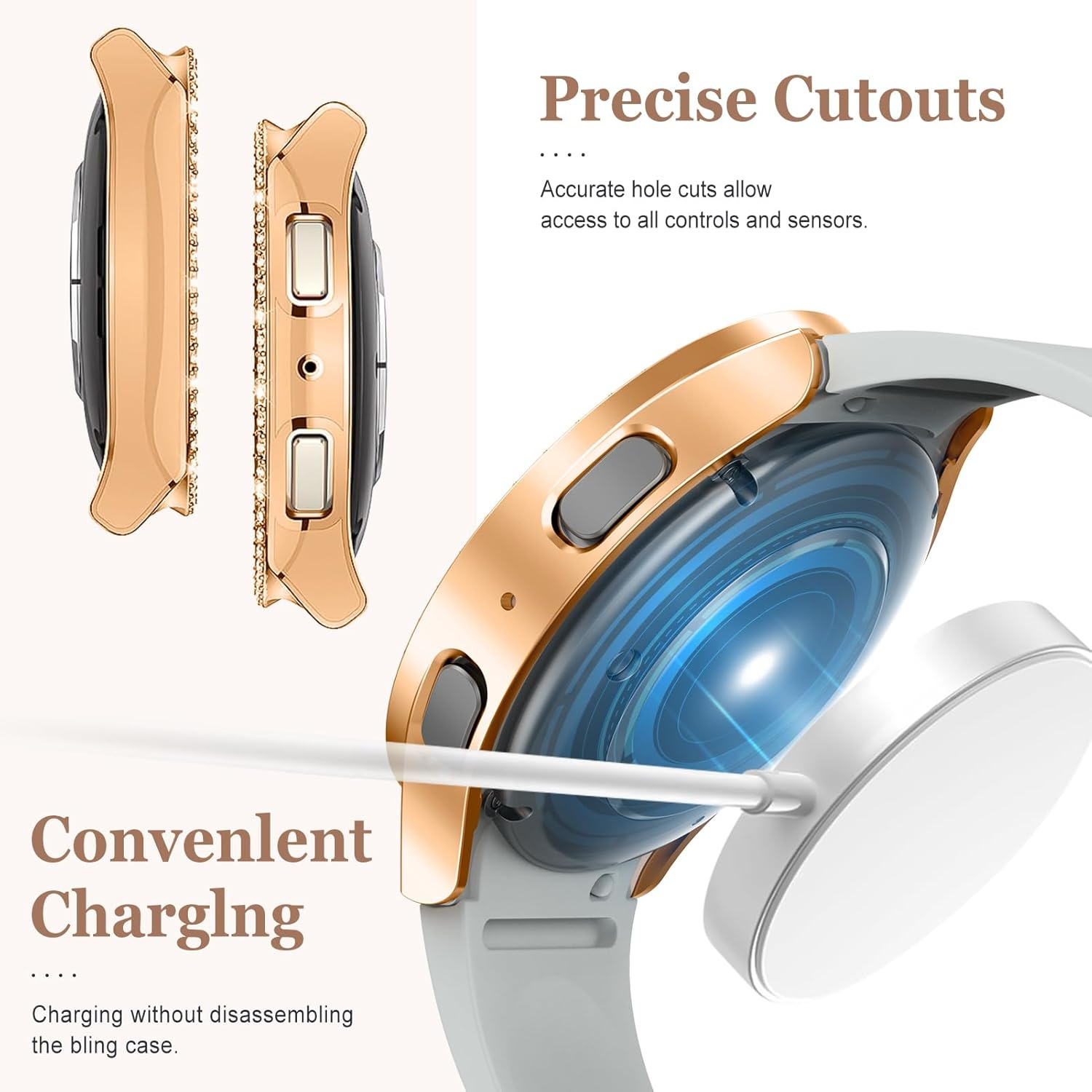 Casing Jam Tangan Bling untuk  - Accessories For Galaxy Watch 5 ulasan dan harga