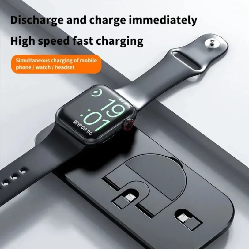 3 in 1 Pengisi Daya Nirkabel S - Smartwatch X12 ulasan dan harga
