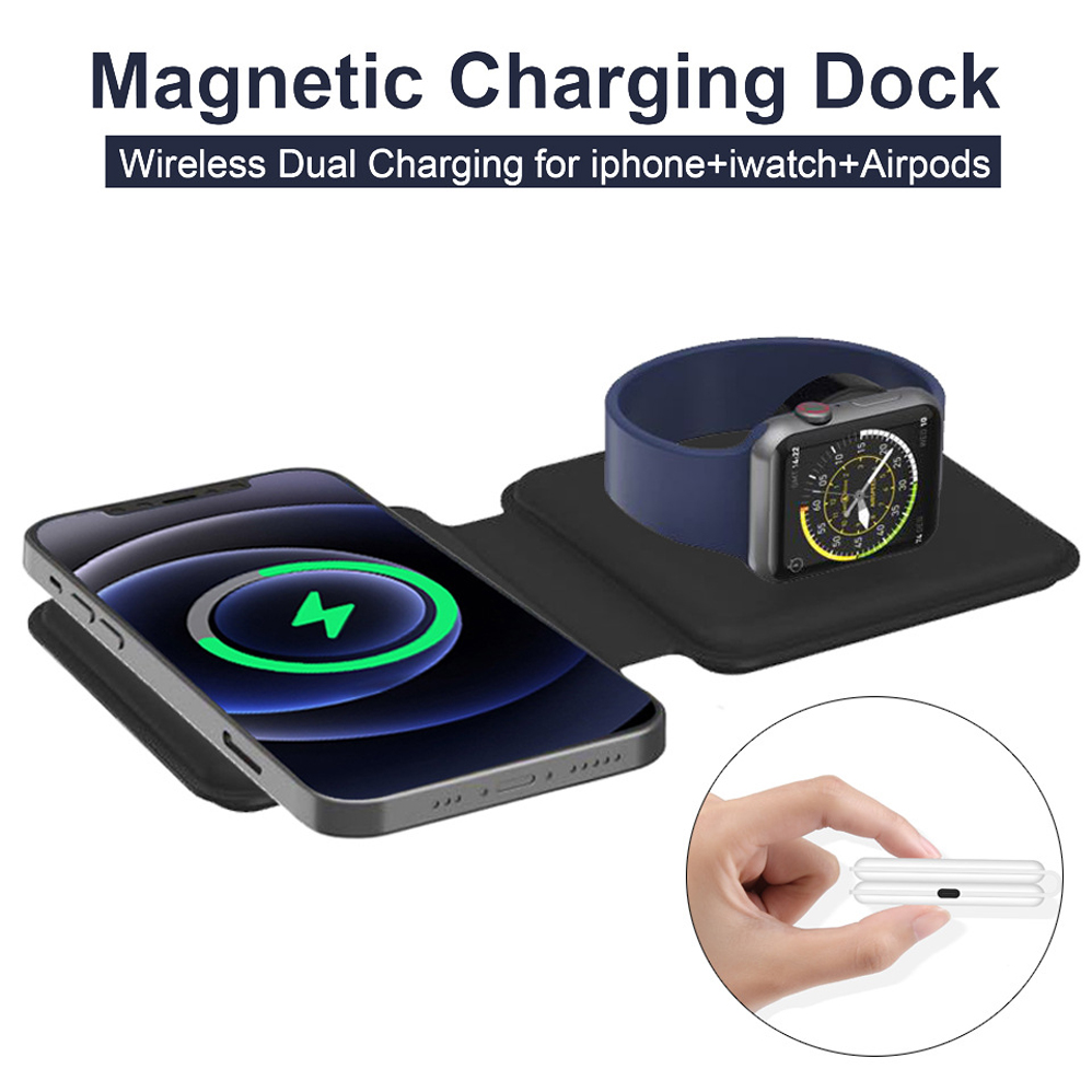 2IN1 Magsafe duo Magnetic Nirk - Smartwatch X12 ulasan dan harga