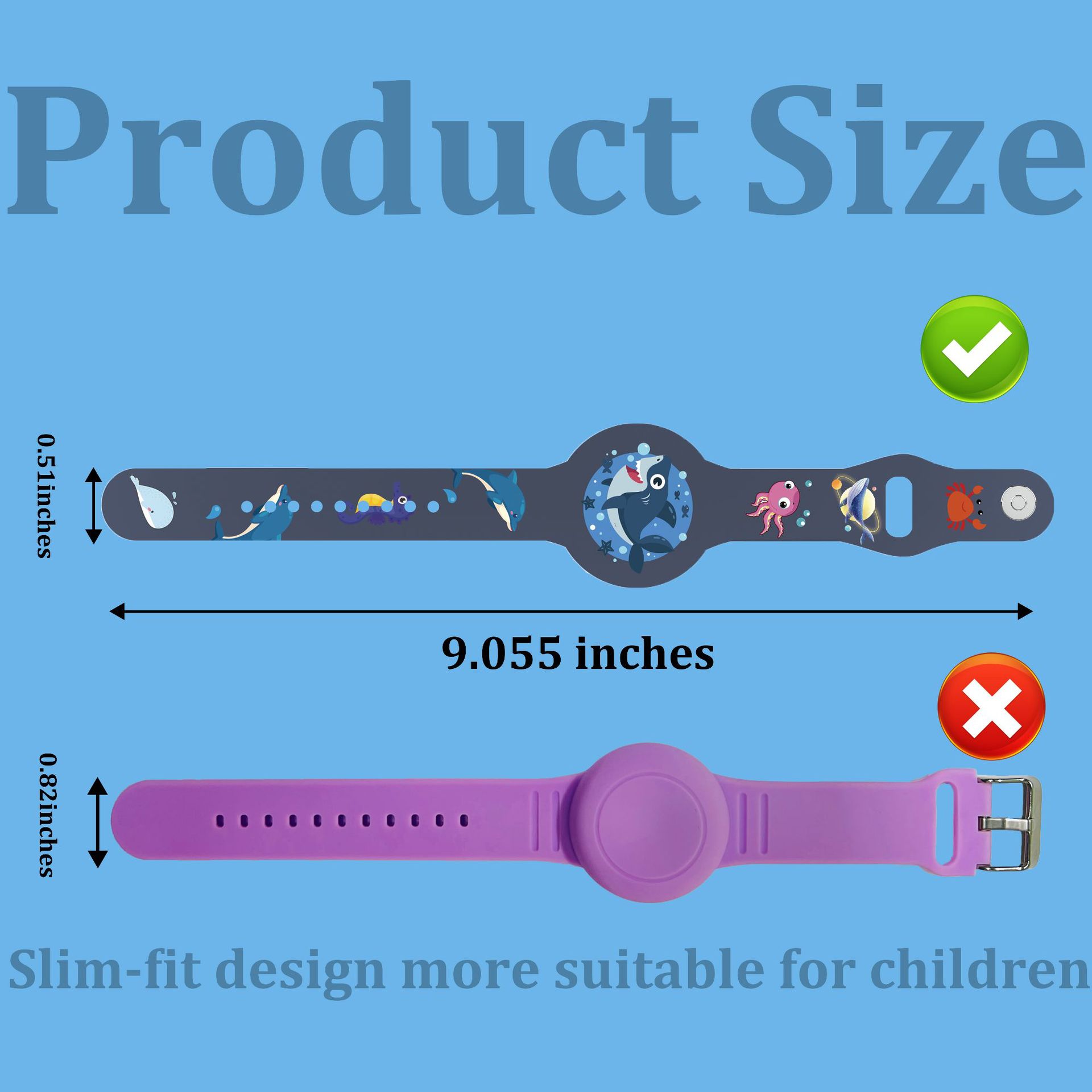 Tali Pelacak AirTag Anak, Gela - Silicone Band Replacement ulasan dan harga