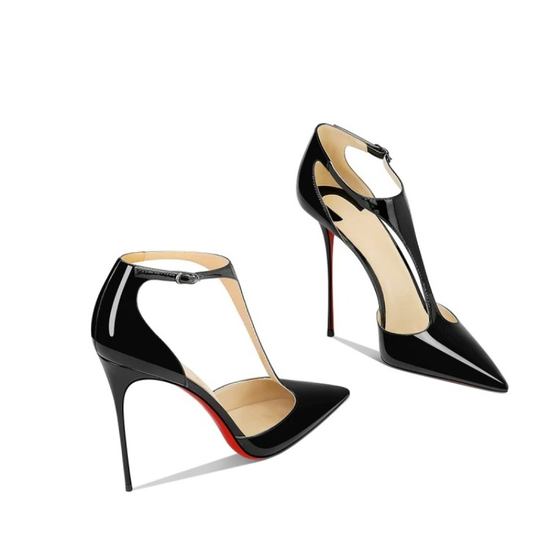 Sepatu Hak Tinggi Stiletto Hit - Leather Classic Strap ulasan dan harga