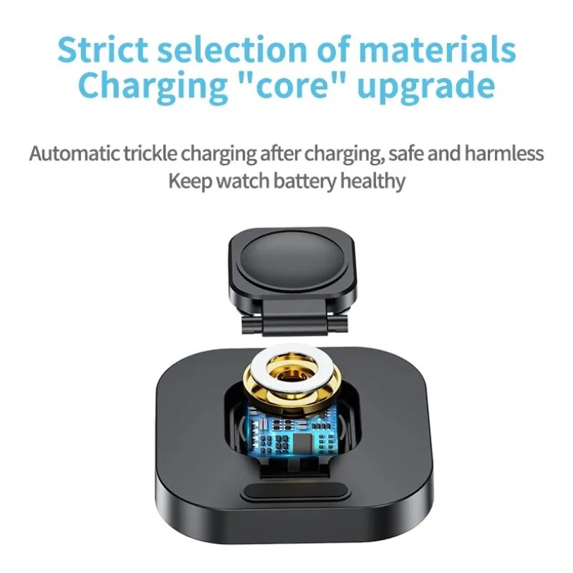 Stasiun Pengisian Daya Nirkabe - Wireless Charger Watch ulasan dan harga