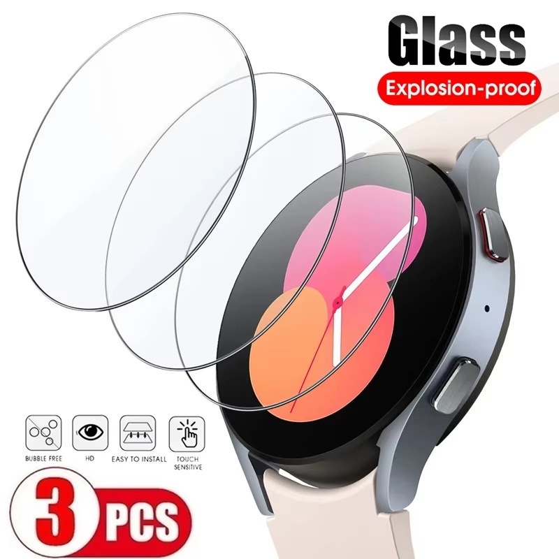 1-5 Buah Kaca Tempered Bening  - Accessories For Galaxy Watch 5 ulasan dan harga
