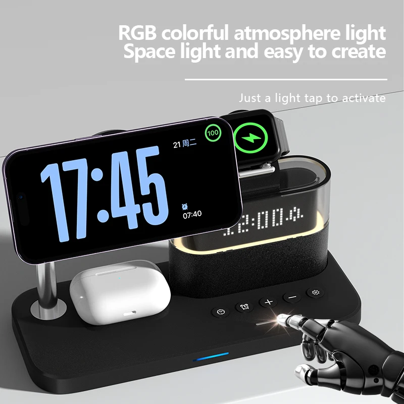 Stasiun Pengisian Daya Nirkabe - Wireless Charger Watch ulasan dan harga