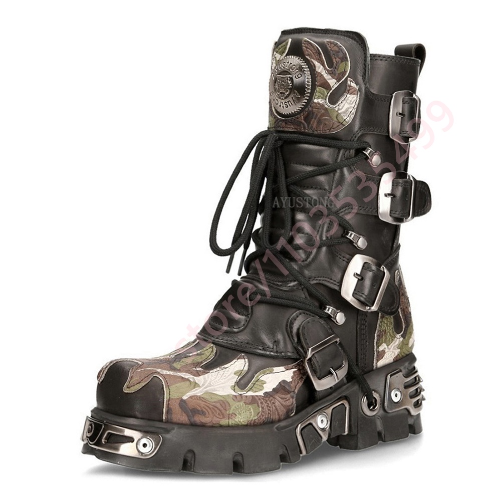 Sepatu Bot Pendek Punk Rock Mo - Leather Classic Strap ulasan dan harga
