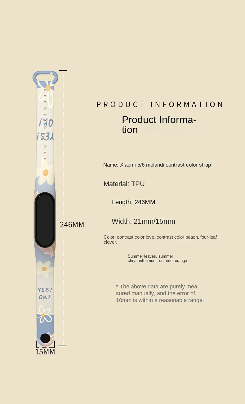 Herodan Morandi Tali Pola Ceta - Xiaomi Smartwatch Accessories ulasan dan harga