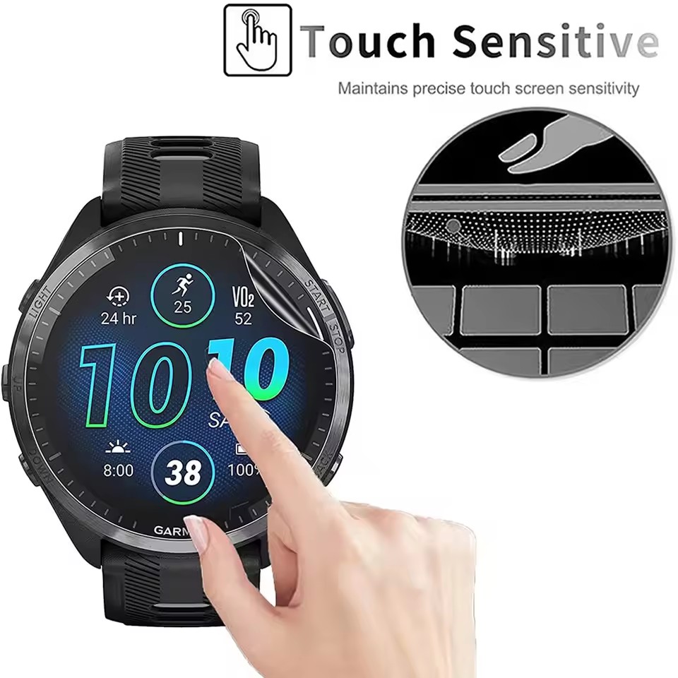 3 Buah Film Pelindung Hidrogel - Garmin Smartwatch Accessories ulasan dan harga