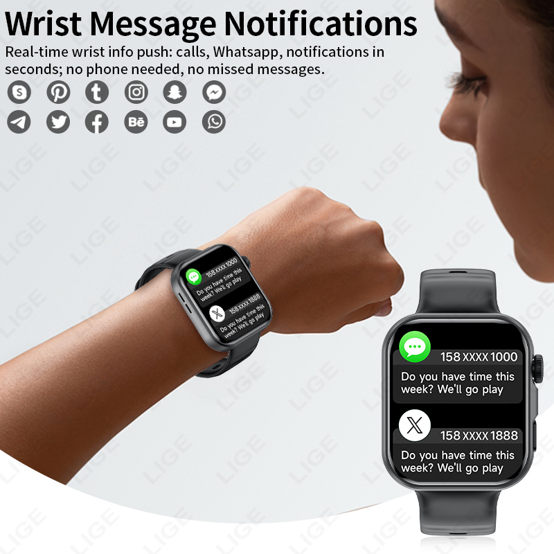 Jam Tangan Pintar LIGE Layar H - Smartwatch X12 ulasan dan harga